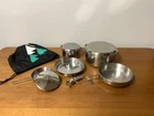 Msr Alpine Stainless Steel Camping Cook Pans Mixed Lot Small Hesmer Pan+ Lid Used. Price: $38.00.