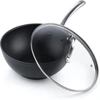 Cooks Standard Nonstick Stir-fry Wok Pan 11-INCH Hard Anodized Deep Frying New. Price: $67.24.