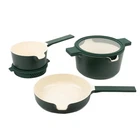 Alva Neat 5-PIECE Ceramic Nonstick Stackable Cookware Set, Induction & Oven Safe New. Price: $229.00.