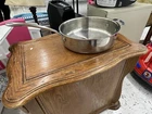 Viking 3-PLY Stainless Steel Saute Pan Mirror Finish 5.25 Qt No Lid Used. Price: $64.89.