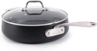 All-clad HA1 Expert Hard Anodized Nonstick Saut Pan With Lid (4 Qt, 12"), Black New. Price: $205.23.