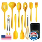 Yunwucloud 11PCS Silicone Cooking Utensils Set - Heat Resistant Kitchen Tools New. Price: $35.18.