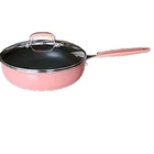 Pioneer Woman 3.5 Qt Saut Pan W/lid Frontier Speckle Coral Enamel Aluminum New. Price: $40.00.
