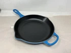 Creuset Enameled Cast Iron Signature Handle Skillet, 10.25", Marseille New. Price: $210.00.