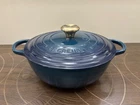 Creuset Signature Marmite Enameled Cast Iron Soup Pot, 4.5-QT. Agave New. Price: $175.00.