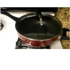 Farberware Nonstick Saute Pan With Glass Lid Used. Price: $16.99.