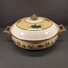 Basics Tools Of The Trade Enameled Steel 10" Double Handle Casserole Dish W/lid Used. Price: $14.98.