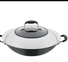 New Anolon Advanced Home 14" Hard Anodized Nonstick Wok With Side Handle Lid. Price: $75.00.