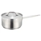 Winco Sauce Pan 4.5 Qt Stainless Steel Cover Tri-ply Induction Ready Durable New. Price: $48.29.