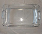 Vintage Pyrex C-233 3QT Easy Grab Glass Baking Dish 9X13 With Handles Rectangle Used. Price: $20.00.