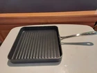 All-clad Nonstick Griddle 11X11 Inch Oven Broiler Safe 500F Used. Price: $49.99.