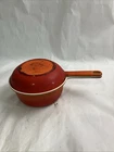 W-descoware A-CON-18 Flame Qt Saucepan & Fry Skillet Lid Cast Iron Enamel Used. Price: $42.99.