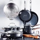 Greenpan Chatham Hard Anodized Healthy Ceramic Nonstick 11-PIECE Cookware Set, New. Price: $219.98.