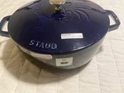 Staub Cast Iron 3.75 Qt, Essential French Oven Rooster Lid,dark Blue New. Price: $215.00.