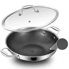 Lolykitch 12 Inch New Hybrid Triply Stainless Steel Wok Pan With Lid,ceramic .... Price: $125.81.