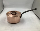 Mauviel M'hertiage M250C Saucepan With Lid, 1.9 Quart New. Price: $317.76.