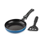 Brooklyn Steel Co. Mini Round Fry Pan & Slotted Turner 2-PC. Set, Blue New. Price: $19.99.