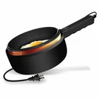 Mishan & Sons Ceramax Electric Hot Pot, 1.5L Non-toxic Ceramic Cooker With Lid Open. Price: $32.69.