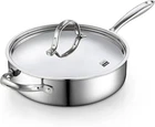 Cooks Standard Multi-ply Clad Stainless Steel Saute Pan 10.5 Inch, 4 Quart Deep New. Price: $86.00.