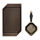 Finex Cast Iron 2-PIECE Grill And Sauce Pan Set New. Price: $249.95.