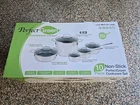 Nuwave Perfect Green 10 Pc Set Cookware Duralon Pans Glass Lids Non-stick New. Price: $165.87.