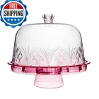 Godinger Cake Stand Lid Serving Plate Platter Dome Cover 6 1 Multi-purpose New. Price: $48.13.