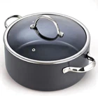 Stock Pot Dutch Oven Casserole With Glass Lid, 7-QUART Classic Hard Anodized Non New. Price: $74.00.