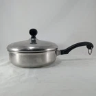 Farberware 7" Skillet Frying Pan & Lid Aluminum Clad Ss Usa Vtg Clean Used. Price: $17.00.