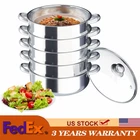 5TIER Steamer Cookware Pot Stainless Steel Food &lid New. Price: $40.57.