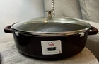 Staub Cast Iron 4.25-QT Shallow Wide Oval Cocotte With Glass Lid Grenadine New. Price: $188.00.