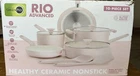 Greenpan Rio Advanced 10PC Ceramic Nonstick Cookware Set Pink New. Price: $75.00.