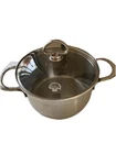 Chantal Stew Pot Saucepan Qt Stainless Double Handle SL32-160 W/ Lid Used. Price: $29.99.
