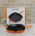 Creuset Signature Cast Iron 10.25 Inch Square Skillet Grill, Flame New. Price: $204.95.