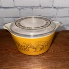 Pyrex Vintage Old Orchard Fruit Casserole Dish, 1QT With Lid New. Price: $14.89.