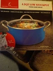 Emeril Lagasse 4.5 Qt Premium Ceramic Nonstick Low Stockpot New In Box. Price: $25.00.