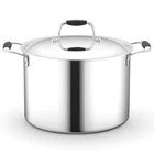 Nutrichef 8QT Stockpot W/lid 2.5MM Clad Ss Pfoa/pfos Free New. Price: $70.99.