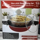 All Kitchen Non-stick Deep Frying Pan Set 4.5QT 26CM 10" Steel Red/black New. Price: $30.00.