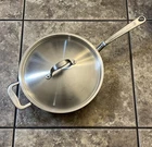 Cookware Stainless Clad Saucier Pot Made-in Italy Very Nice! Used. Price: $139.99.