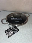 David Burke Geo Clad Series 9.5IN Tri-ply Stainless Steel Fry Pan & Lid Cookware New. Price: $59.99.