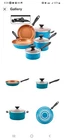 Farberware Pro 14PC Copper Ceramic Nonstick Cookware Set With Prestige Tools New. Price: $79.95.