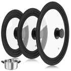 Ptwola 3PCS Universal Pot Lids For Pans And Skillets, Tempered Glass Replacem... New. Price: $74.42.