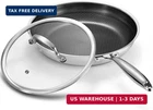 8 Inch Frying With Lid, Hybrid Stainless Steel Skillet New. Price: $49.19.