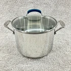 Cuisinart 8 Qt. Stainless Steel With Glass Lid Model #766-24G Used. Price: $34.90.