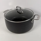 All-clad HA1 Hard Anodized Stockpot Soup Dutch 8 Quart Induction Oven Safe W/lid Used. Price: $49.97.