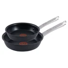 T-fal Cook & Strain Non-stick 2 Piece Set, 10 Inch And 11.5 New. Price: $38.75.
