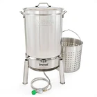 Bayou Classic KDS-160 Quart Stainless Boil Steamer Cooker And Basket Kit New. Price: $279.99.
