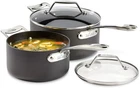 All-clad Essentials Hard Anodized Nonstick Sauce Pan Set 4 Piece, 2.5, Quart New. Price: $265.92.