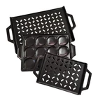 Sur La Table Ceramic Grill Topper Pans Set Of 3 Shrimp/scallop Used. Price: $59.00.