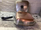 Vintage Revere Ware Square Skillet Pan W/lid Copper Bottom PRE-68 Double Ring Used. Price: $189.00.