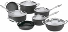 Cuisinart GG-12 Greengourmet Hard Anodized 12-PIECE Set, Black/stainless Steel New. Price: $531.92.